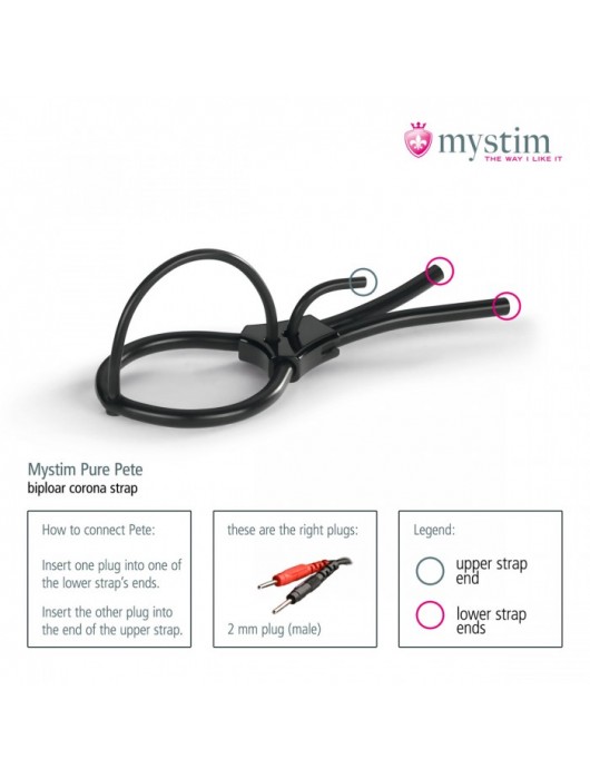 Утяжка под головку для электростимулятора Pure Pete - MyStim - купить с доставкой в Нижнем Тагиле