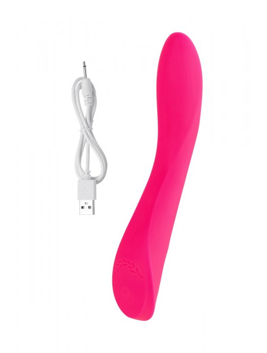 Розовый нереалистичный вибратор JOS Twig - 20,5 см. - JOS