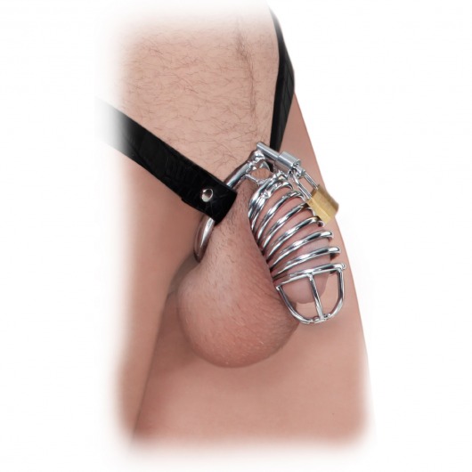 Кольцо верности Extreme Chastity Belt с фиксацией головки - Pipedream - купить с доставкой в Нижнем Тагиле