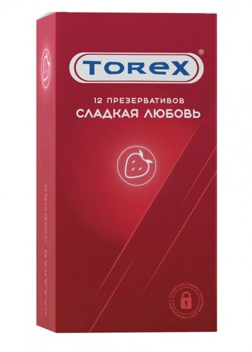 Презервативы Torex  Сладкая любовь  с ароматом клубники - 12 шт. - Torex - купить с доставкой в Нижнем Тагиле