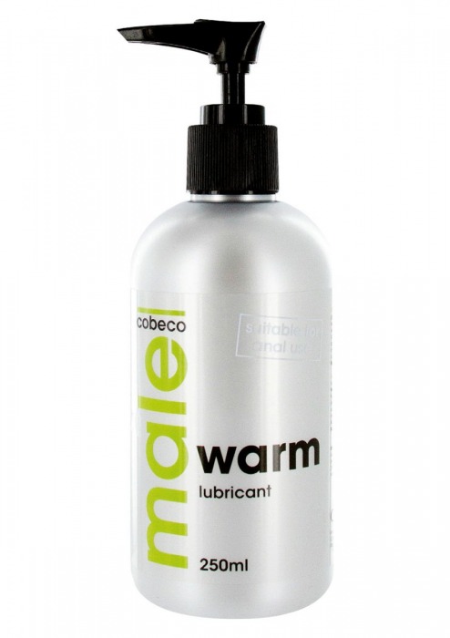 Лубрикант с согревающим эффектом MALE Cobeco Warm Lubricant - 250 мл. - Cobeco - купить с доставкой в Нижнем Тагиле