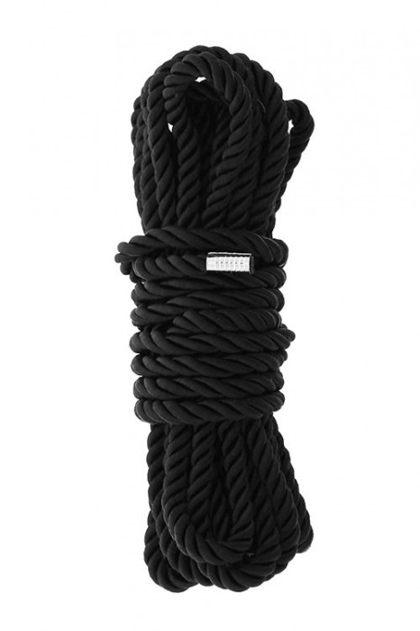 Черная веревка для шибари DELUXE BONDAGE ROPE - 5 м. - Dream Toys - купить с доставкой в Нижнем Тагиле