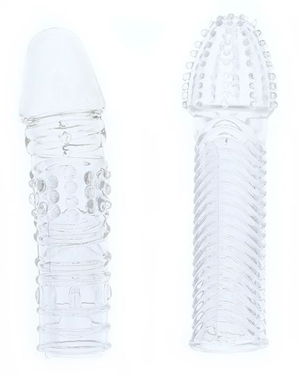Комплект из 2 прозрачных насадок на пенис PENIS EXTENDER PACK - Dream Toys - в Нижнем Тагиле купить с доставкой