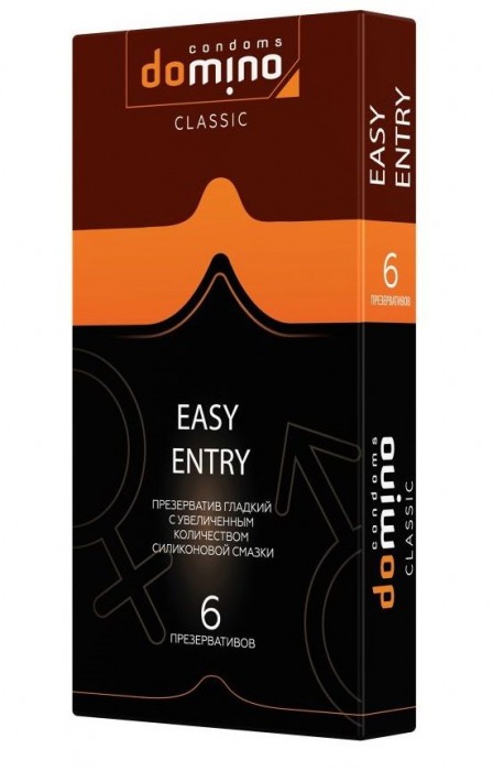 Презервативы с увеличенным количеством смазки DOMINO Easy Entry - 6 шт. - Domino - купить с доставкой в Нижнем Тагиле