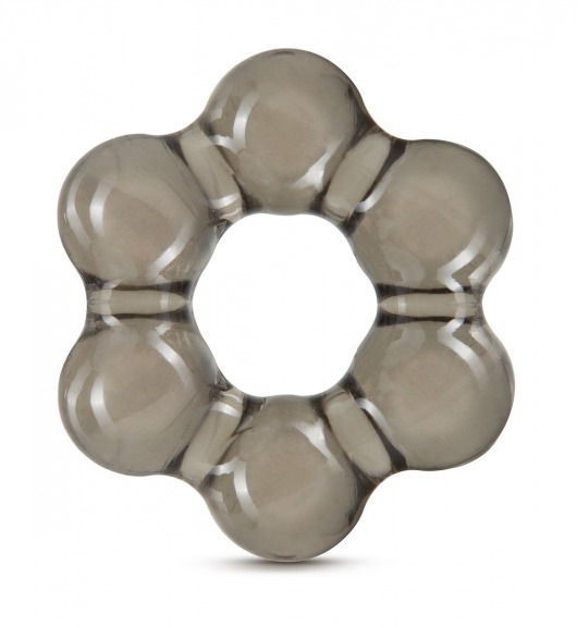 Дымчатое эрекционное кольцо Stay Hard Thick Bead Cock Ring - Blush Novelties - в Нижнем Тагиле купить с доставкой