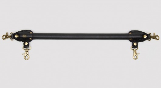 Черная распорка для ног Bound to You Faux Leather Spreader Bar - 50,8 см. - Fifty Shades of Grey - купить с доставкой в Нижнем Тагиле
