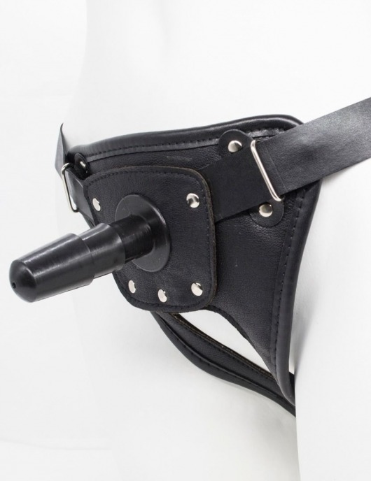 Черный пояс для насадок CLASS STRAP Restyling - LOVETOY (А-Полимер) - купить с доставкой в Нижнем Тагиле