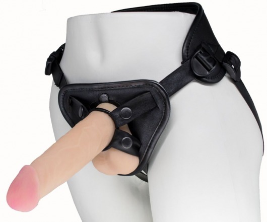 Пояс харнесс BEST UNI strap с 2 насадками - 18 и 22 см. - LOVETOY (А-Полимер) - купить с доставкой в Нижнем Тагиле