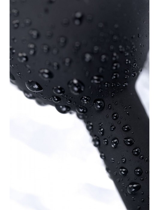 Черная анальная втулка с прозрачным стразом - 7,2 см. - POPO Pleasure - купить с доставкой в Нижнем Тагиле