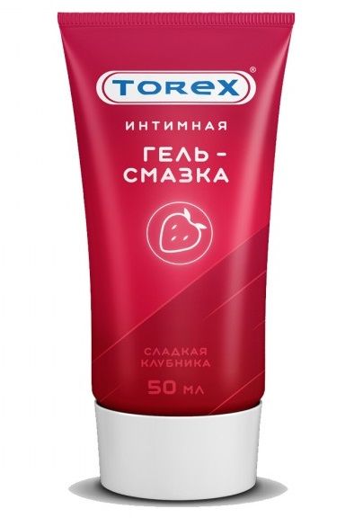 Смазка на водной основе TOREX  Сладкая клубника  - 50 мл. - Torex - купить с доставкой в Нижнем Тагиле