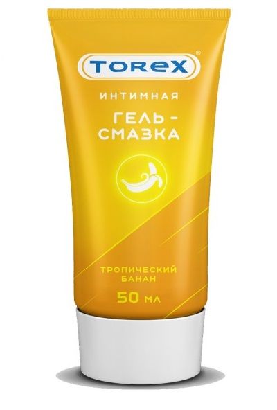 Смазка на водной основе TOREX  Тропический банан  - 50 мл. - Torex - купить с доставкой в Нижнем Тагиле
