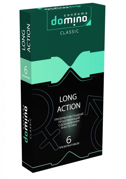 Презервативы с пролонгирующим эффектом DOMINO Classic Long action - 6 шт. - Domino - купить с доставкой в Нижнем Тагиле