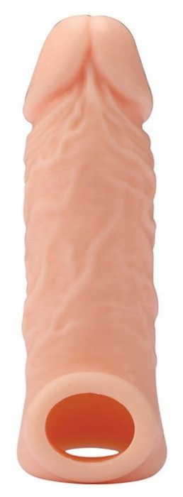 Телесная насадка EXTENDER WITH BALL STRAP 5.5 - 14 см. - Dream Toys - в Нижнем Тагиле купить с доставкой