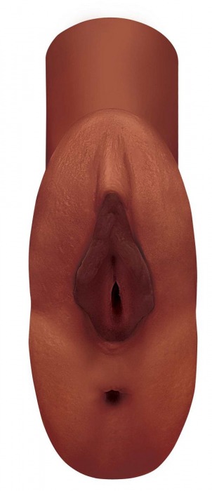 Коричневый мастурбатор Perfect Pussy Double Stroker - Pipedream - в Нижнем Тагиле купить с доставкой