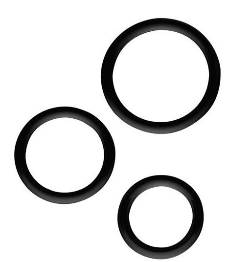 Набор из 3 эрекционных колец SILICONE COCKRINGS - Dream Toys - в Нижнем Тагиле купить с доставкой