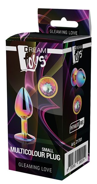 Голографическая анальная втулка с радужным кристаллом - 7,1 см. - Dream Toys - купить с доставкой в Нижнем Тагиле