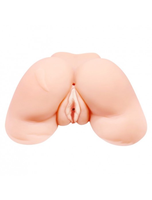 Телесная вибровагина Julie с 2 рабочими отверстиями - Baile - в Нижнем Тагиле купить с доставкой