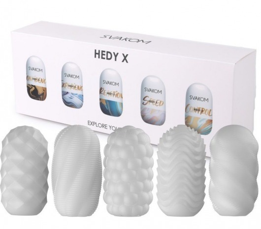 Набор из 5 мастурбаторов Hedy X5 Mixed - Svakom - в Нижнем Тагиле купить с доставкой