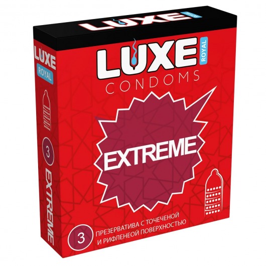 Текстурированные презервативы LUXE Royal Extreme - 3 шт. - Luxe - купить с доставкой в Нижнем Тагиле