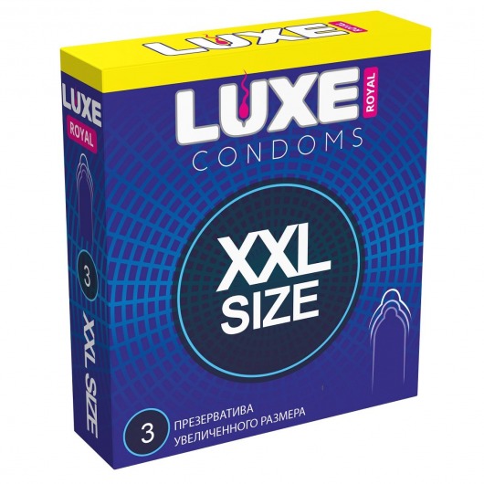 Презервативы увеличенного размера LUXE Royal XXL Size - 3 шт. - Luxe - купить с доставкой в Нижнем Тагиле