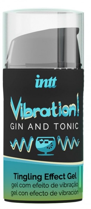 Жидкий интимный гель с эффектом вибрации Vibration! Gin   Tonic - 15 мл. - INTT - купить с доставкой в Нижнем Тагиле