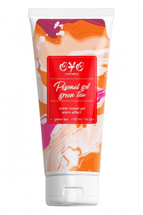 Интимная смазка на водной основе с согревающим эффектом OYO Personal Gel Green Tea - 50 мл. - OYO - купить с доставкой в Нижнем Тагиле