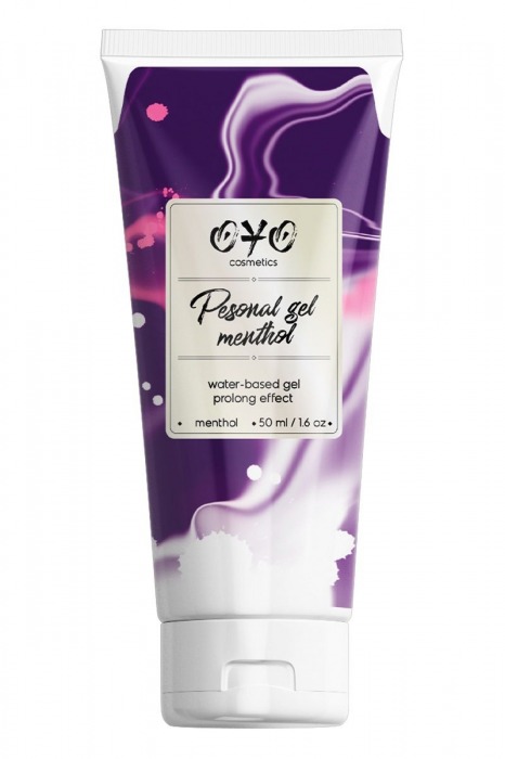 Интимная смазка на водной основе с пролонгирующим эффектом OYO Personal Gel Menthol - 50 мл. - OYO - купить с доставкой в Нижнем Тагиле