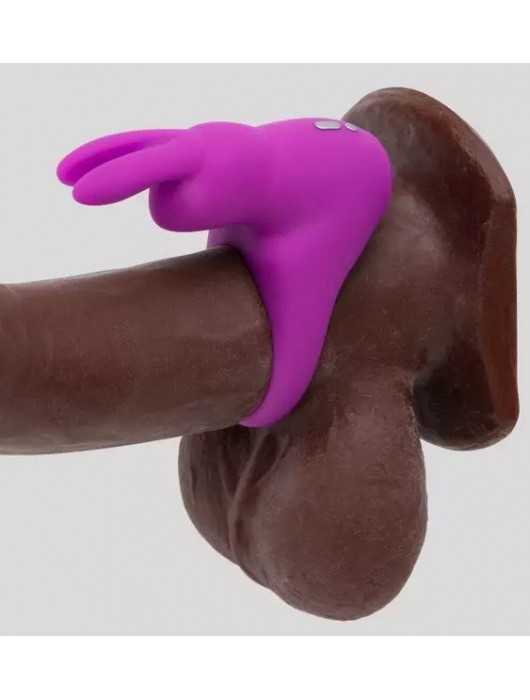 Фиолетовое эрекционное виброкольцо Happy Rabbit Cock Ring Kit - Happy Rabbit - в Нижнем Тагиле купить с доставкой