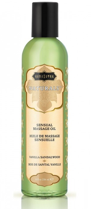 Массажное масло Naturals Vanilla Sandalwood с ароматом ванили и сандала - 236 мл. - Kama Sutra - купить с доставкой в Нижнем Тагиле
