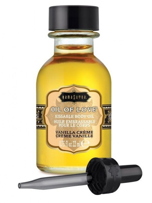 Масло для ласк с ароматом ванили Oil of Love Vanilla Creme - 22 мл. - Kama Sutra - купить с доставкой в Нижнем Тагиле
