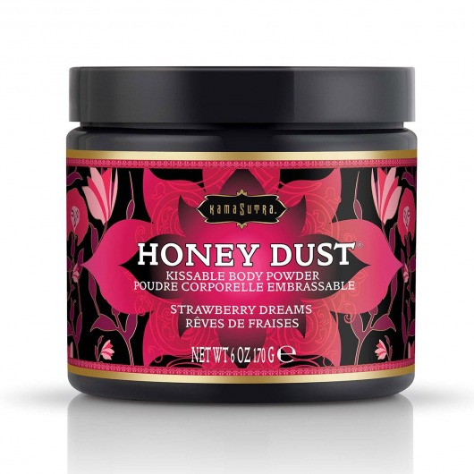 Пудра для тела Honey Dust Body Powder с ароматом клубники - 170 гр. - Kama Sutra - купить с доставкой в Нижнем Тагиле