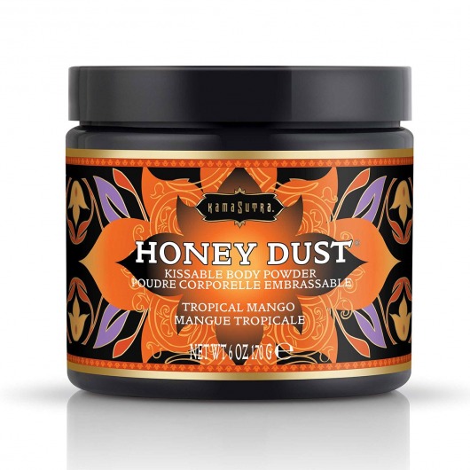 Пудра для тела Honey Dust Body Powder с ароматом манго - 170 гр. - Kama Sutra - купить с доставкой в Нижнем Тагиле
