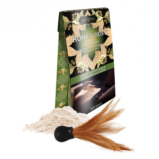 Пудра для тела Honey Dust Body Powder с ароматом жимолости - 28 гр. - Kama Sutra - купить с доставкой в Нижнем Тагиле