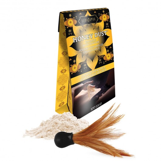 Пудра для тела Honey Dust Body Powder с ароматом кокоса и ананаса - 28 гр. - Kama Sutra - купить с доставкой в Нижнем Тагиле