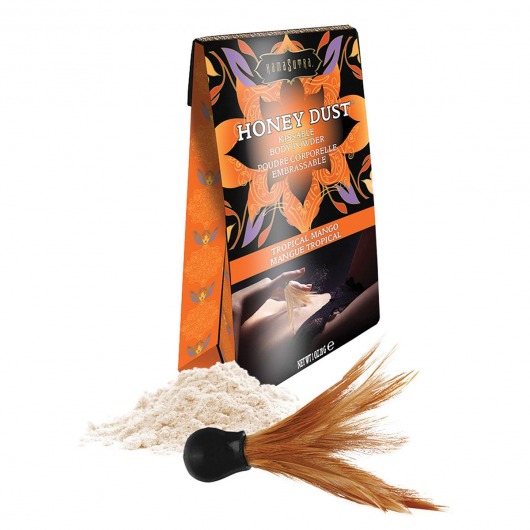 Пудра для тела Honey Dust Body Powder с ароматом манго - 28 гр. - Kama Sutra - купить с доставкой в Нижнем Тагиле