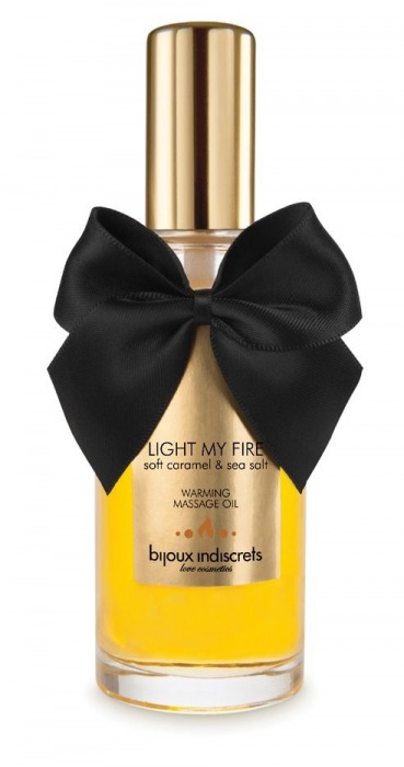 Массажное масло Light My Fire с ароматом карамели - 100 мл. - Bijoux Indiscrets - купить с доставкой в Нижнем Тагиле