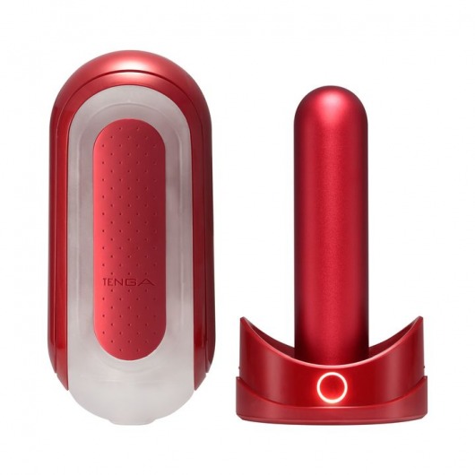 Красный мастурбатор Flip Zero Red   Warmer с подогревом - Tenga - в Нижнем Тагиле купить с доставкой
