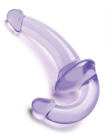 Фиолетовый безремневой страпон Strapless Strap-On - Lux Fetish - купить с доставкой в Нижнем Тагиле