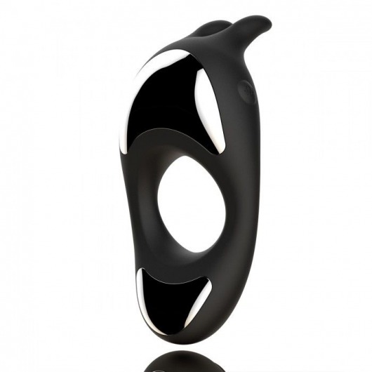 Черное эрекционное кольцо с двумя моторами Zeus Dual Vibe Cock Ring - FeelzToys - в Нижнем Тагиле купить с доставкой
