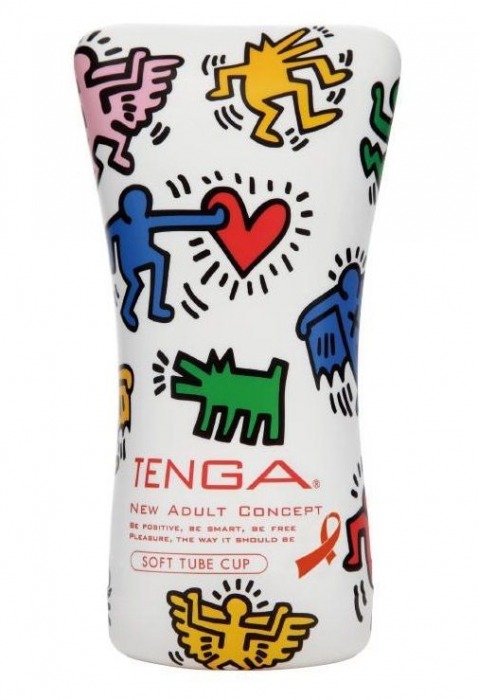 Мастурбатор-туба Keith Haring Soft Tube CUP - Tenga - в Нижнем Тагиле купить с доставкой