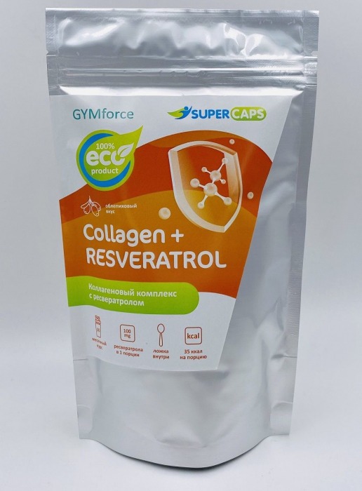 Натуральный коллаген с ресвератролом GYMforce Collagen+ - 150 гр. - SuperCaps - купить с доставкой в Нижнем Тагиле