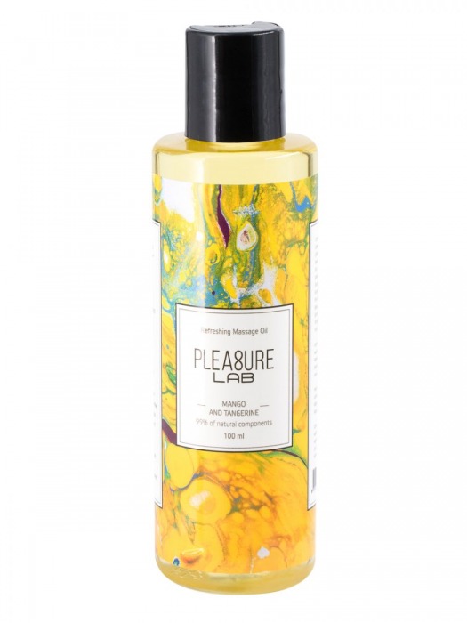 Массажное масло Pleasure Lab Refreshing с ароматом манго и мандарина - 100 мл. - Pleasure Lab - купить с доставкой в Нижнем Тагиле