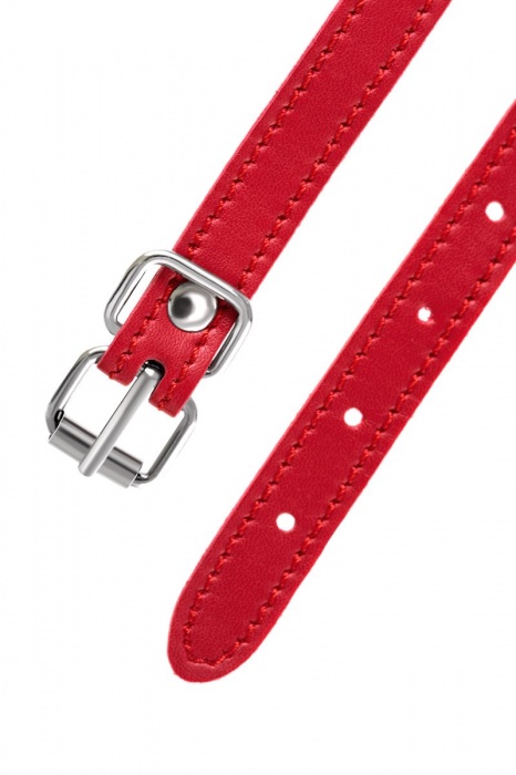 Красная маска Anonymo из искусственной кожи - ToyFa - купить с доставкой в Нижнем Тагиле