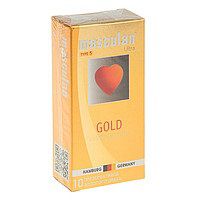 Презервативы Masculan Ultra Gold с золотым напылением и ароматом ванили - 10 шт. - Masculan - купить с доставкой в Нижнем Тагиле