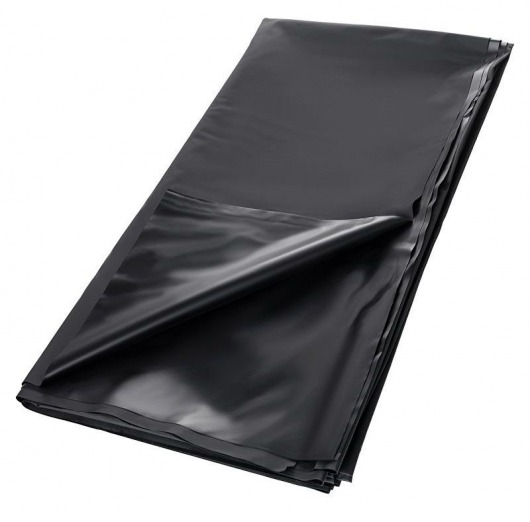 Черная простыня для секса из ПВХ - 220 х 200 см. - ToyFa - купить с доставкой в Нижнем Тагиле