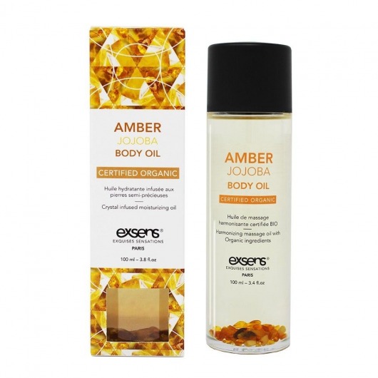 Органическое массажное масло AMBER JOJOBA - 100 мл. - Exsens - купить с доставкой в Нижнем Тагиле