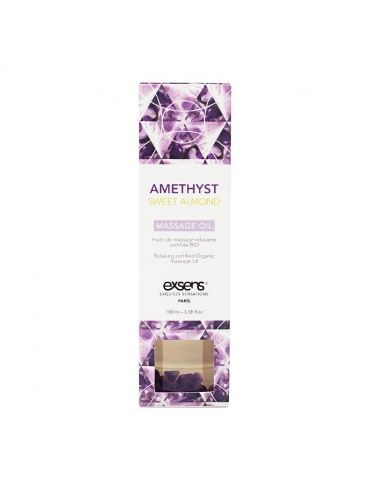 Органическое массажное масло AMETHYST SWEET ALMOND - 100 мл. - Exsens - купить с доставкой в Нижнем Тагиле