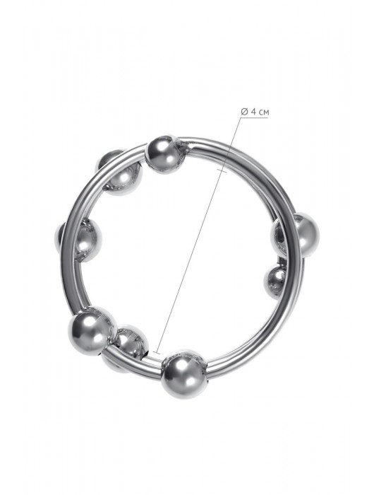 Большое металлическое кольцо под головку пениса - ToyFa - купить с доставкой в Нижнем Тагиле