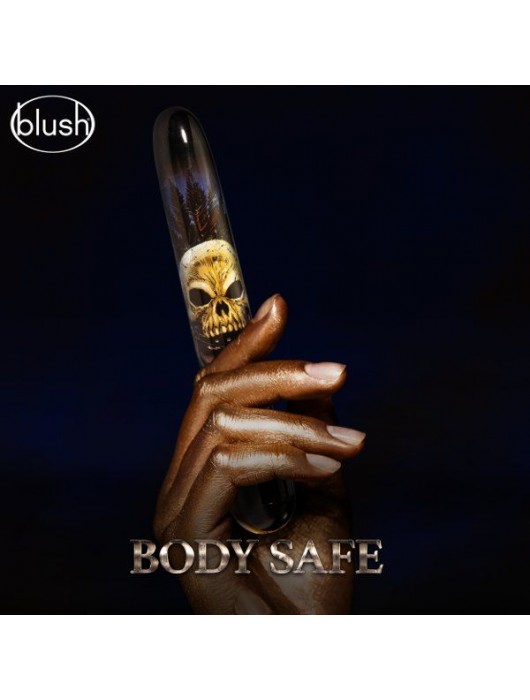 Синий классический вибратор Knight - 17,7 см. - Blush Novelties