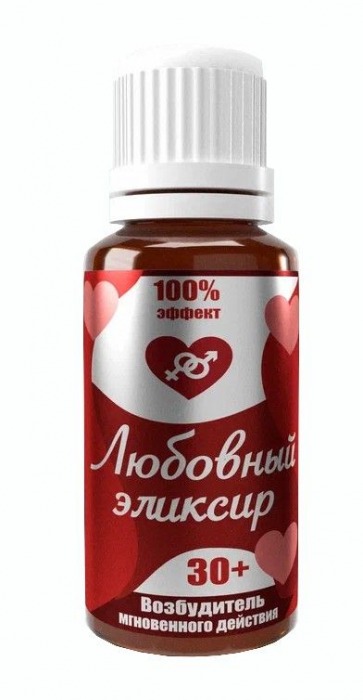 Возбудитель  Любовный эликсир 30+  - 20 мл. - Миагра - купить с доставкой в Нижнем Тагиле